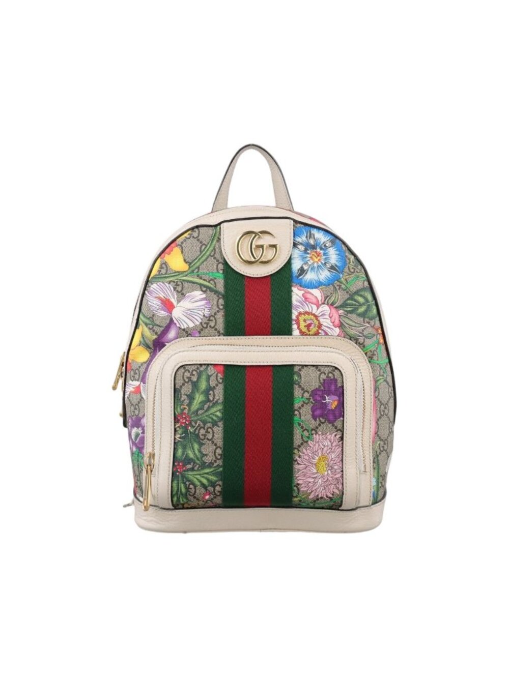 Gucci Ophidia Flora Multicolor Canvas Leather Backpack
